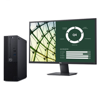 DELL 戴尔 OptiPlex 3070 SFF 九代酷睿版 23.8英寸 商务台式机 黑色 (酷睿i7-9700 、P620、8GB、256GB SSD+1TB HDD、风冷)