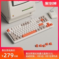 AKKO 3108V2 蒸汽机机械键盘粉轴橙轴蓝轴佳达隆G轴PBT键帽游戏有线电竞办公打字台式笔记本电脑87键108键
