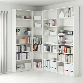 毕利书柜实木自由组合书架带门简约现代书橱置物架玻璃门置物柜