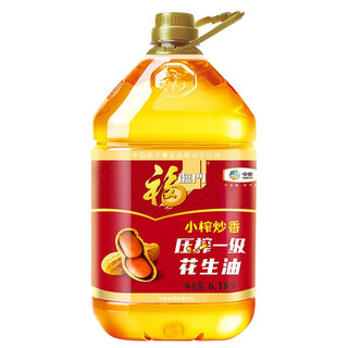 福临门 小榨炒香 压榨一级 花生油 6.18L