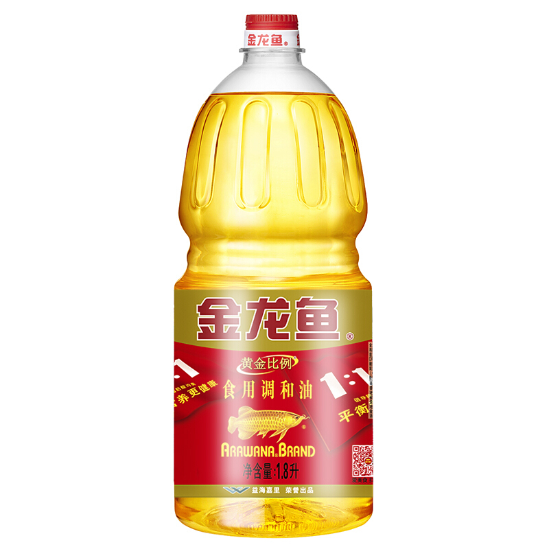 金龙鱼 黄金比例 食用调和油 1.8l