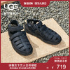 UGG2020夏季男士真皮凉鞋沙滩渔夫鞋时尚编织包头洞洞鞋 1102694（45、BLK | 黑色）