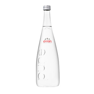 evian 依云 天然矿泉水 750ml*12瓶 玻璃瓶装