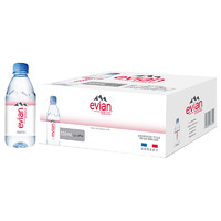 88VIP：evian 依云 法国进口Evian/依云饮用天然矿泉水纯净水330ml*24*2箱高端硬瓶版