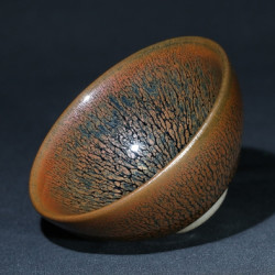 武夷建盏罗守华大师出品鹧鸪斑建盏无礼盒