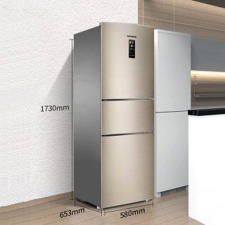 商品容声bcd-236wd11np三开门一级双变频风冷无霜节能家用电冰箱