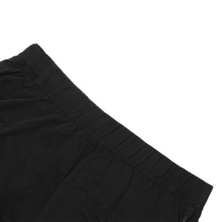 New Balance NB官方男款AMS03263时尚松紧腰带梭织运动跑步短裤（S、BK AMS03263）