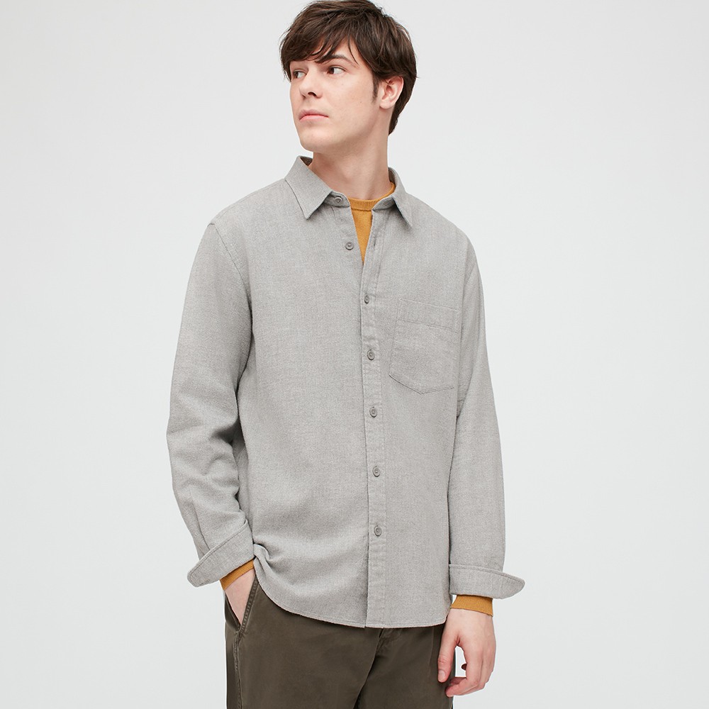 限尺码: uniqlo 优衣库 428968 男士法兰绒衬衫