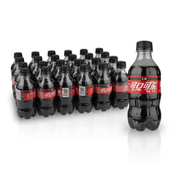 可口可乐 Coca-Cola 零度 Zero 汽水 碳酸饮料 300ml*24罐 整箱装 可口可乐出品 新老包装随机发货 *2件