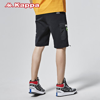Kappa卡帕男款运动短裤休闲针织短裤夏季工装五分裤