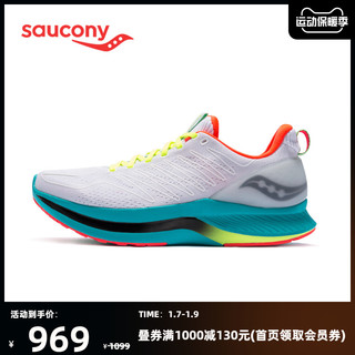 Saucony索康尼 2020年新品 ENDORPHIN SHIFT啡迅男子跑鞋S20577（44.5、橙色-65）