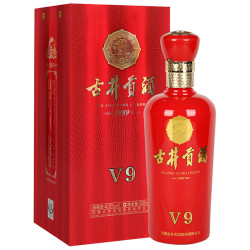 古井贡牌 古井贡酒 v9 40.6度 500ml 单瓶装 浓香型白酒