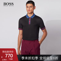 HUGO BOSS 雨果博斯 50430299 男士POLO衫 （XXL、001-黑色)