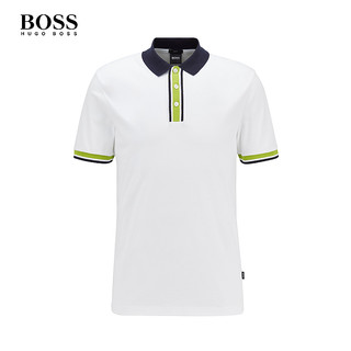 HUGO BOSS 雨果博斯 50430299 男士POLO衫 （S、100-白色)