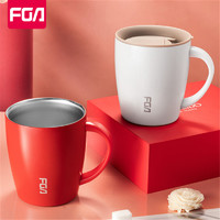 富光fga保温水杯女不锈钢马克杯带盖茶杯创意咖啡办公室家用杯子 *3件