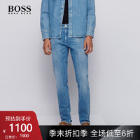 HUGO BOSS雨果博斯男士2020秋季款舒适柔软休闲牛仔裤（31/32、440-蓝色）