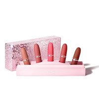 M·A·C 魅可 尤雾弹 丝缎柔雾唇膏礼盒装 (#307樱花甜酒3g+#314白桃奶茶色3g+#316柔雾小辣椒3g+#922初恋苹果红3g+#923人间水蜜桃3g) 七夕限定版