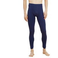 THREEGUN 三枪 男士纯色纯棉高弹贴身保暖长裤66045B 藏青色 XXL