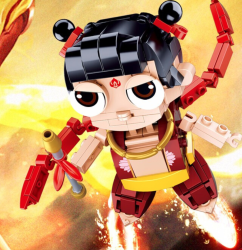 萌小鹰西游降魔系列积木哪吒盒装