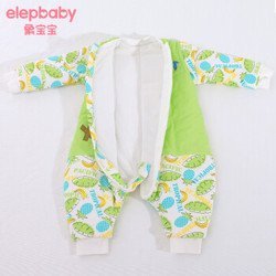 象宝宝（elepbaby） 婴儿睡袋 秋冬季防踢被睡袋婴幼儿加厚儿童分腿睡袋 （绿） L码