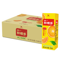 有券的上：统一 鲜橙多 橙汁饮料 250ml*24盒/箱