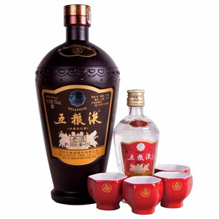 WULIANGYE 五粮液 老酒 56%vol 浓香型白酒 （750ml+100ml）*4盒 礼盒装