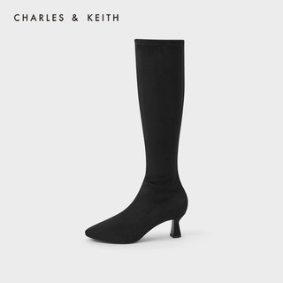 CHARLES&KEITH冬季新品CK1-90360339女士高跟长靴