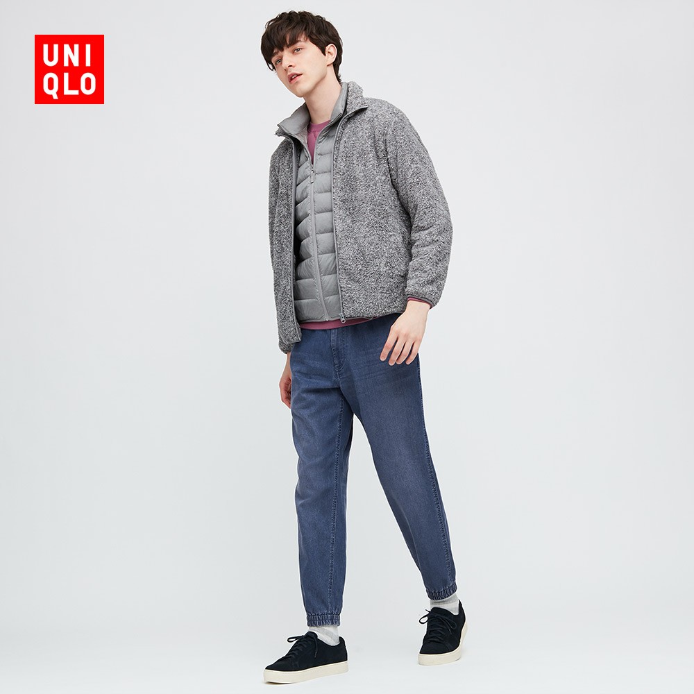 uniqlo优衣库430240男款束脚牛仔运动裤
