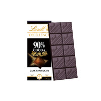 Lindt 瑞士莲 EXCELLENCE特醇 90%黑巧克力 100g 排装