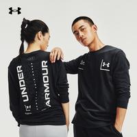安德玛 UNDER ARMOUR官方UA 1996运动长袖T恤男女同款1357178（男XXL、黑色001）