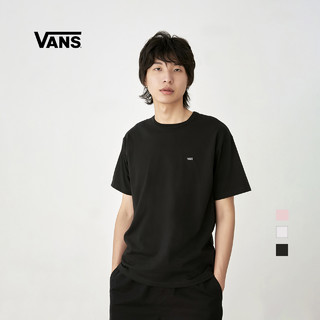 VANS 范斯 官方 黑色男女情侣运动休闲短袖T恤TEE（M、黑色）