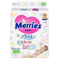 花王 Merries 妙而舒 婴儿纸尿裤 S号 82片
