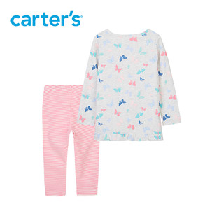 carter's女童套装儿童衣服2020新款中大童长袖长裤套装