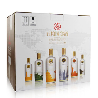 WULIANGYE 五粮液 五粮国宾套酒·五洲版 52%vol 浓香型白酒 500ml*6瓶 整箱彩装