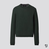 UNIQLO 优衣库 +J 432653 女士羊绒圆领针织衫