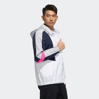 adidas NEO M SS TT / WB 男子运动夹克 FN6523 白/深蓝 S