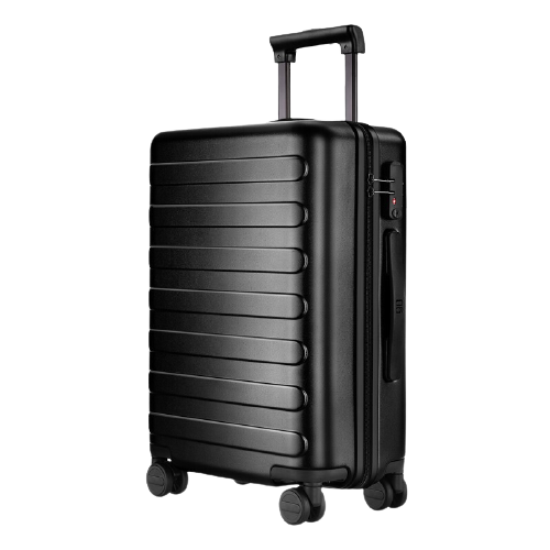 90分 七道杠系列 莱茵河PC拉杆箱 暗夜黑 20英寸