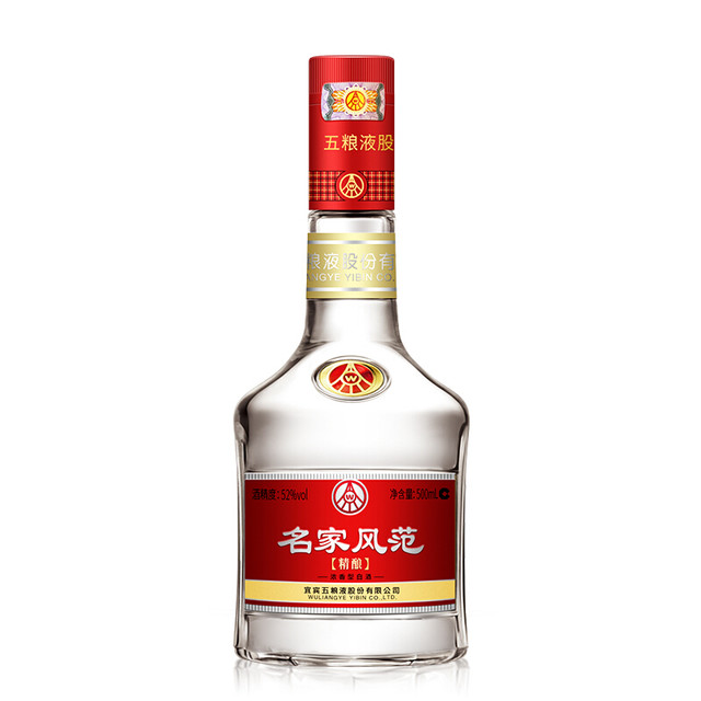 WULIANGYE 五粮液名家风范精酿52%vol 浓香型白酒500ml*6瓶整箱装