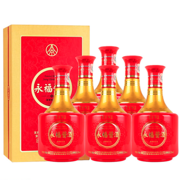 商品wuliangye 五粮液 永福酱酒 十年 53%vol 酱香型白酒 500ml*6瓶