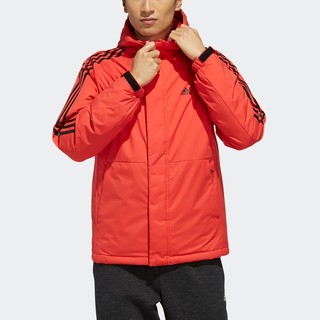 adidas 阿迪达斯 3ST Down JKT 男子户外羽绒衣 EH3996 红黑 M