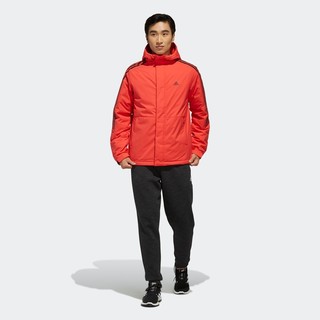 adidas 阿迪达斯 3ST Down JKT 男子户外羽绒衣 EH3996 红黑 M