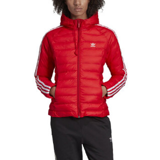 阿迪达斯 ADIDAS 三叶草 女子 三叶草系列 SLIM JACKET 运动  棉服 ED4785 XS码