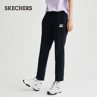 Skechers斯凯奇秋季新品女子柔软舒适针织长裤休闲运动裤L320W178（M、【加绒款】混花灰/00TT）