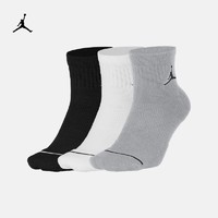 Jordan官方JORDAN EVERYDAY MAX ANKLES 运动袜（3 双）SX5544（S、017黑/白/狼灰）