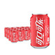 可口可乐 Coca-Cola 汽水 碳酸饮料 330ml*24罐 整箱装 可口可乐公司出品 新老包装随机发货 *2件