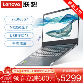 联想（Lenovo）V14 十代酷睿i7独显高性能笔记本电脑14英寸超轻薄学生超级本星空灰 精装升级