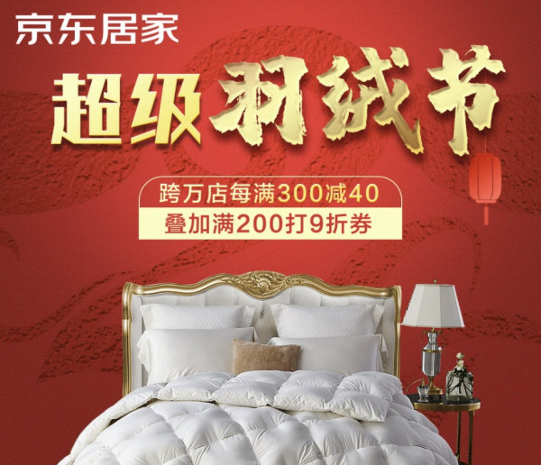 促销活动京东居家超级羽绒节