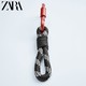 ZARA新款 黑色旅行款弹簧扣钥匙包 13940520040