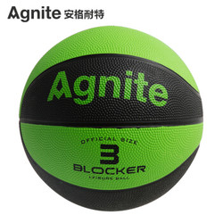 安格耐特（Agnite）F1101 3号儿童玩具篮球 幼儿园拼色拍拍球皮球 颜色随机 *7件