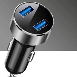 结义 车载充电器 一拖二 usb 白色